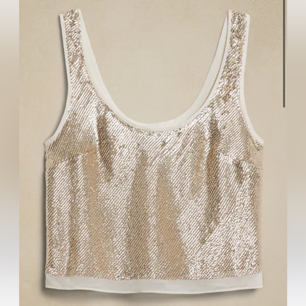 Banana Republic Alina Sequin Top
